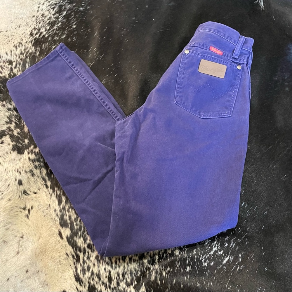 VTG Purple 5 Pocket Wrangler Western Cowgirl Rodeo Jeans! Size 11 X 32 (28x12x32